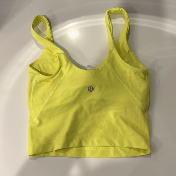 lululemon align tank - highlight yellow - size 0 - great condition - no stains - Picture 2 of 3